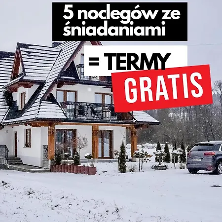 Cicha Woda 300 M Od Goracy Potok I Termy Alojamento de Acomodação e Pequeno-almoço Szaflary
