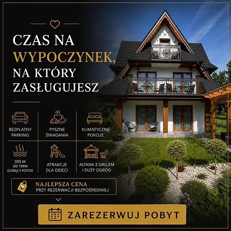 Alojamento de Acomodação e Pequeno-almoço Cicha Woda 300 M Od Goracy Potok I Termy 3*
